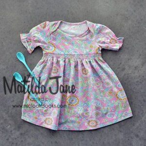 MATILDA JANE Size 8 Butterbee Lap Dress Hammond Bay Girls Floral RARE #2903